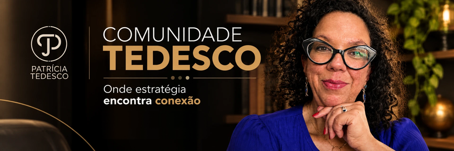 Patrícia Tedesco apresentando a Comunidade Tedesco